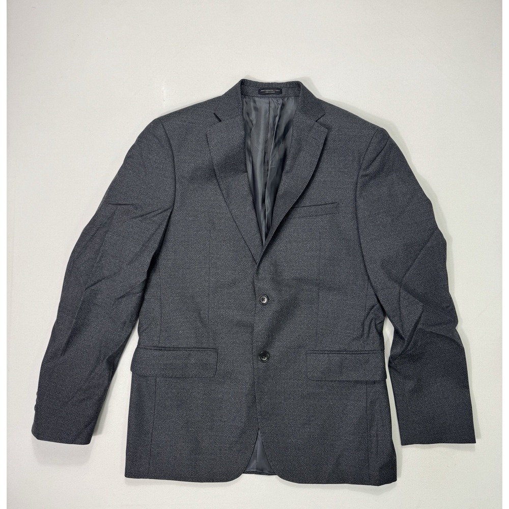 John Varvatos USA Luxe 40R Grey Wool Sport Coat Blazer Two Button Double Vented